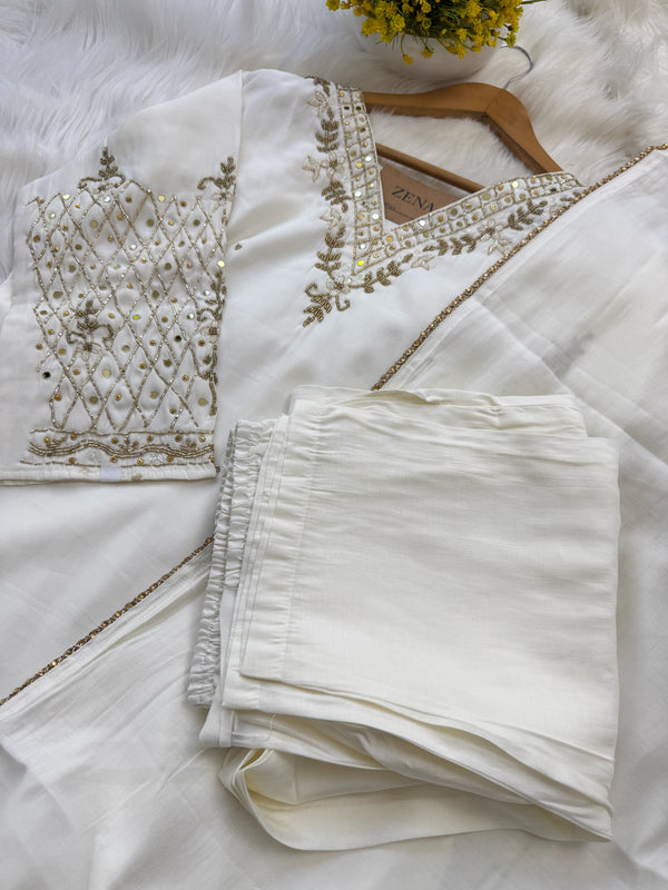 ✨ Organza Handwork Party Wear Suit ✨