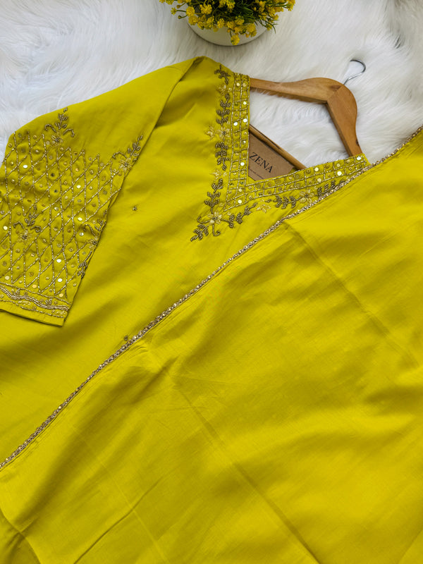 ✨ Organza Handwork Party Wear Suit ✨