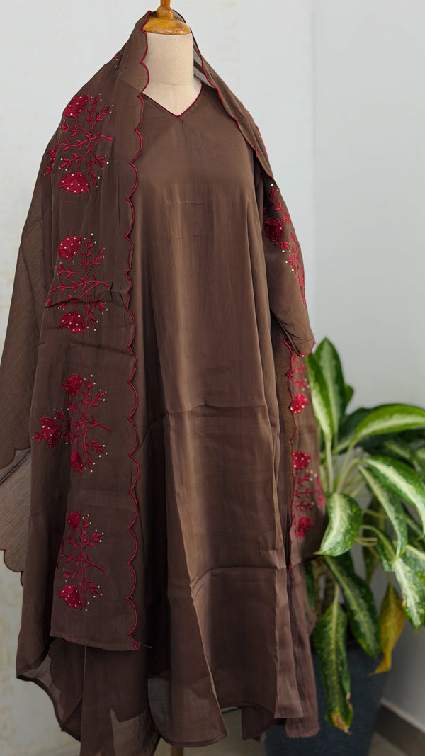 ✨ Glass Chanderi Kurti Set ✨