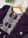 🌙 Mul Chanderi Embroidered Anarkali Set 🌙