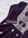 🌙 Mul Chanderi Embroidered Anarkali Set 🌙