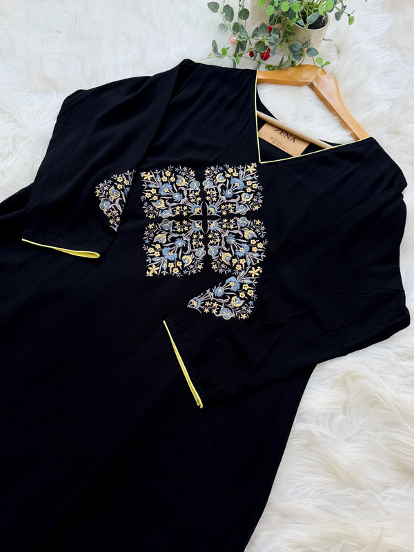 ✨ Pure Cotton Embroidered Kurti Set ✨