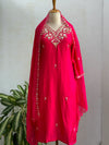 Pure Dola Silk Handwork Suit Elegant Craftsmanship, Effortless Festive Style