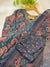 Pure Cotton A-Line Kurti Set – Breezy Elegance in Dark Blue