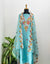 Muslin Unstitched Suit with Embroidered Organza Dupatta - Elegant Craftsmanship 🌟