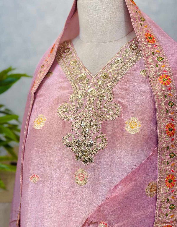 Elegant Ready-to-Wear Tissue Silk Suit 🌟