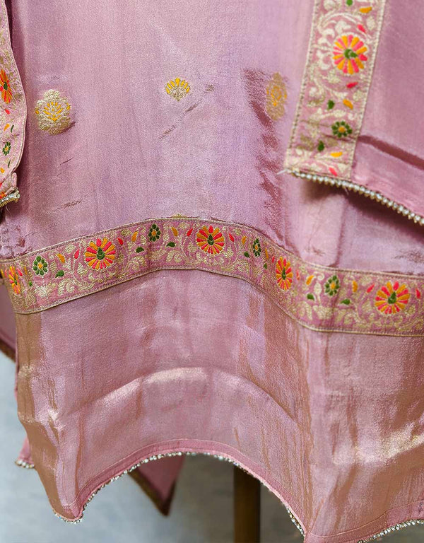 Elegant Ready-to-Wear Tissue Silk Suit 🌟