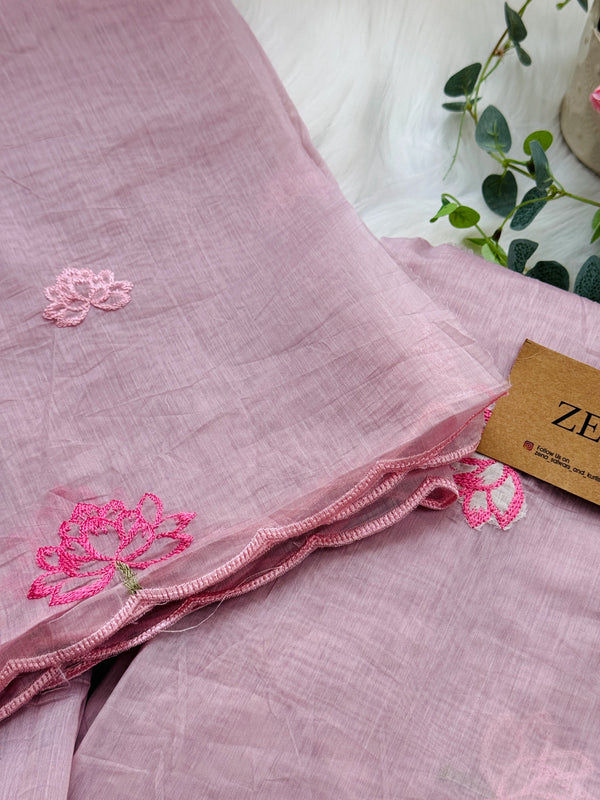 Premium Mul Chanderi Embroidered Unstitched Suit – Redefining Ethnic Elegance