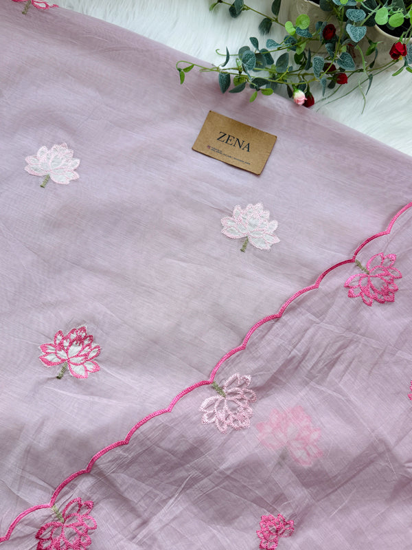 Premium Mul Chanderi Embroidered Unstitched Suit – Redefining Ethnic Elegance