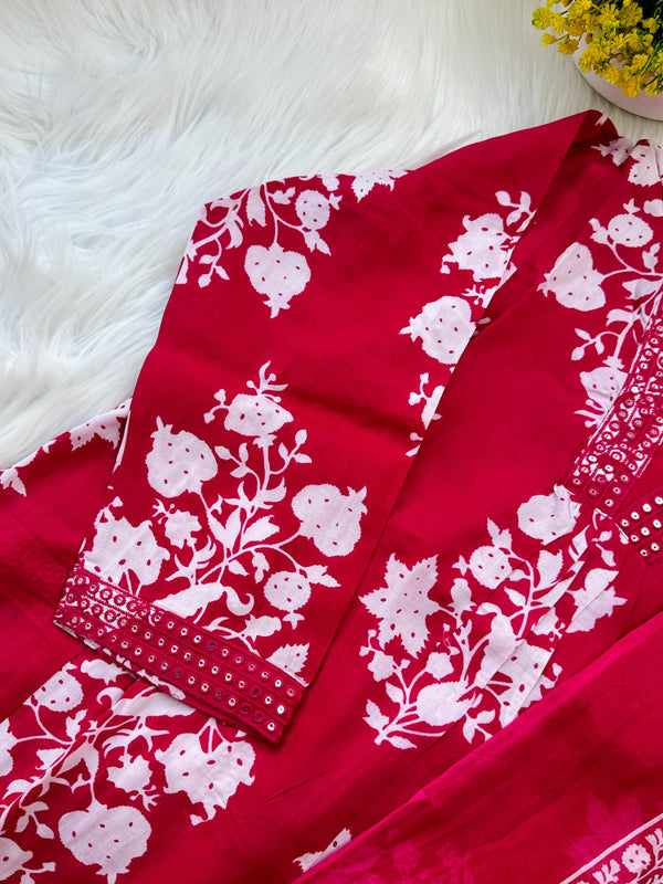 Ready to Wear Pure Cotton Kurti Set 🌿