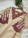 ✨ Glass Chanderi Pakistani Embroidered Kurti Set ✨