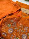 Mul Chanderi Embroidered Anarkali Suit – Elegant Ready-to-Wear Ethnic Set
