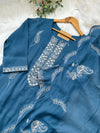 Mul Chanderi Embroidered Kurti Set – Elegant Ethnic Look