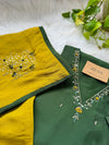 Mul Chanderi Hand Detailed A-Line Kurti Set – Subtle Elegance, Effortless Comfort