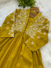 Pure Cotton Embroidered Anarkali Set – Elegant Ready-to-Wear Outfit