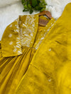 Pure Cotton Embroidered Anarkali Set – Elegant Ready-to-Wear Outfit