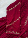 Mul Chanderi Hand Detailed Anarkali Set – Elegant Festive Wear