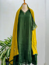 Mul Chanderi Hand Detailed A-Line Kurti Set – Subtle Elegance, Effortless Comfort