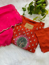 Premium Mul Chanderi Hand Detailed Kurti Set – Timeless Simplicity, Effortless Grace
