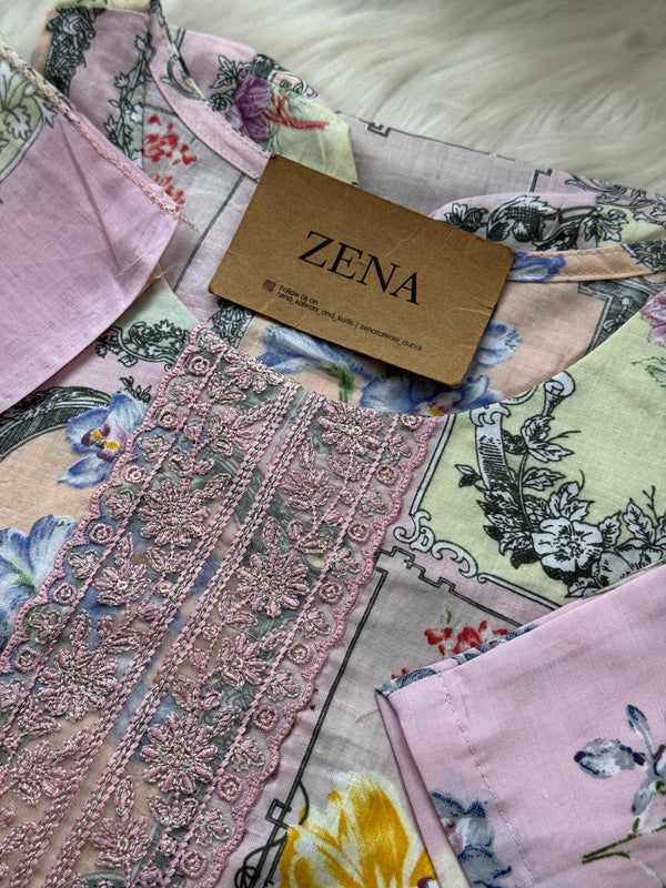 🌙 Pure Cotton Pakistani Kurti Set with Embroidery 🌙