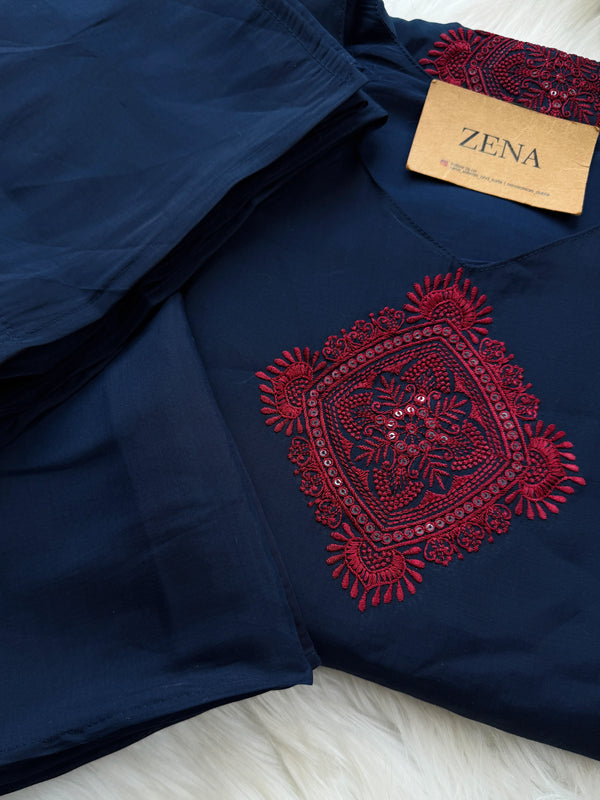 ✨ Mul Cotton Embroidered Kurti Set ✨