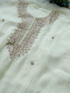 Premium Pure Organza Handwork Unstitched Suit – Luxury Partywear