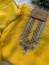 Pure Organza Handwork Unstitched Suit – Elegant Partywear