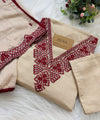 ✨ Glass Chanderi Pakistani Embroidered Kurti Set ✨