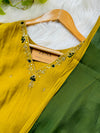 Mul Chanderi Hand Detailed A-Line Kurti Set – Subtle Elegance, Effortless Comfort