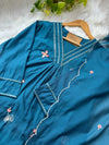 Premium Mul Chanderi Embroidered Anarkali Kurti Set – Effortless Festive Grace