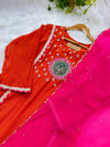 Premium Mul Chanderi Hand Detailed Kurti Set – Timeless Simplicity, Effortless Grace