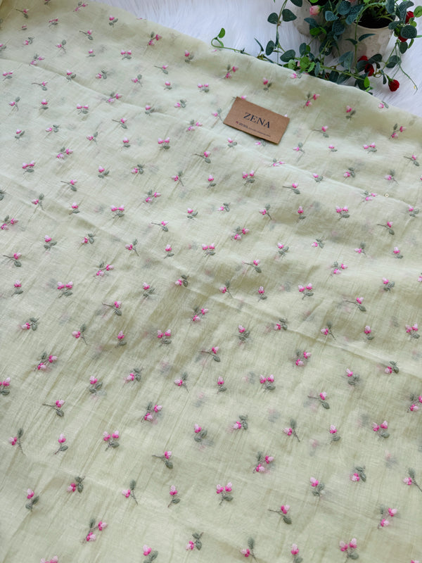 Premium Mul Chanderi Embroidered Unstitched Suit – Redefining Ethnic Elegance