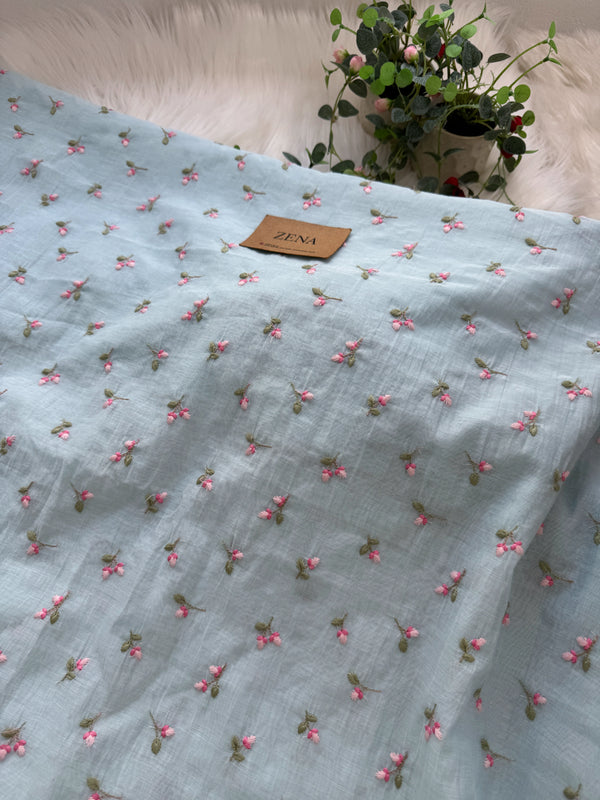 Premium Mul Chanderi Embroidered Unstitched Suit – Redefining Ethnic Elegance