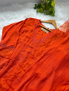 Mul Cotton V-Neck A-Line Kurti Set with Slits – Elegant Comfort Wear