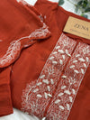 Mul Chanderi Embroidered Kurti Set – Elegant Ethnic Look