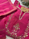 ✨ Premium Mul Chanderi Hand Work Anarkali Set ✨