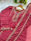 Georgette Partywear Suit with Mirror Work – Sparkle with Subtle Elegance