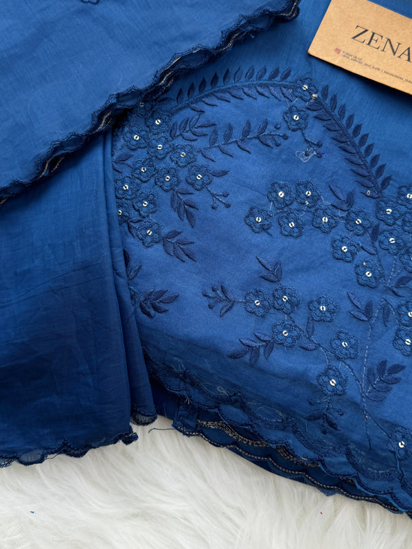 Premium Mul Chanderi Embroidered Unstitched Suit – Redefining Ethnic Elegance