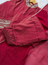 Tissue Silk Handwork Party Wear Suit – Celebrate in Sheer Elegance