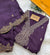 Russian Silk Unstitched Partywear Suit with Organza Dupatta – Elegant Ethnic Wear