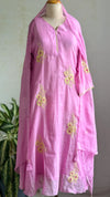 Pure Mul Chanderi Embroidered A-Line Kurti Set – Subtle Elegance, Everyday Comfort