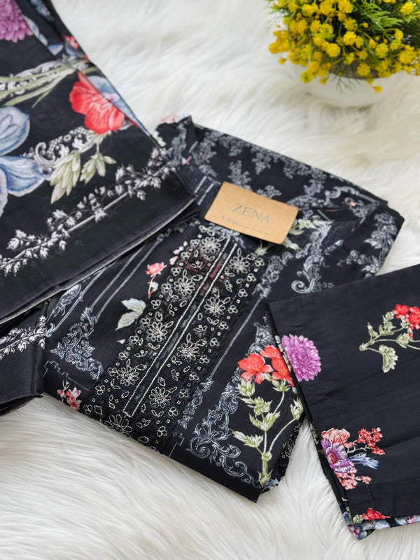 🌙 Pure Cotton Pakistani Kurti Set with Embroidery 🌙