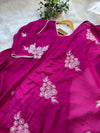 Mul Chanderi Embroidered Anarkali Kurti Set – Timeless Elegance, Effortless Style