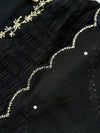 Mul Chanderi Hand Detailed Anarkali Set – Elegant Festive Wear