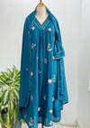 Premium Mul Chanderi Embroidered Anarkali Kurti Set – Effortless Festive Grace