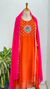 Premium Mul Chanderi Hand Detailed Kurti Set – Timeless Simplicity, Effortless Grace