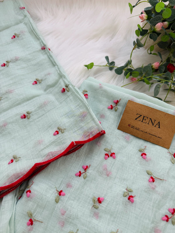 Premium Mul Chanderi Embroidered Unstitched Suit – Redefining Ethnic Elegance