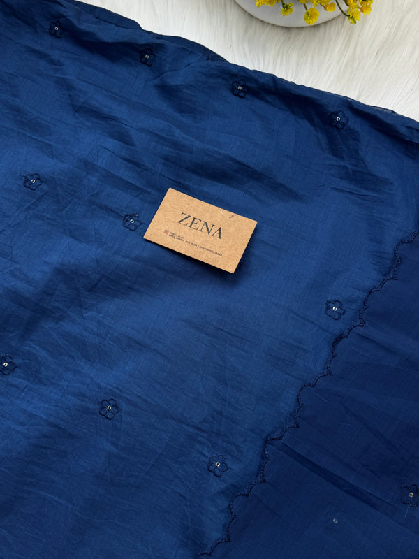 Premium Mul Chanderi Embroidered Unstitched Suit – Redefining Ethnic Elegance