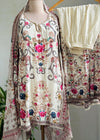 Pure Crepe Partywear Sharara Suit – Effortless Glamour for Your Celebrations