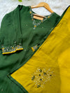 Mul Chanderi Hand Detailed A-Line Kurti Set – Subtle Elegance, Effortless Comfort